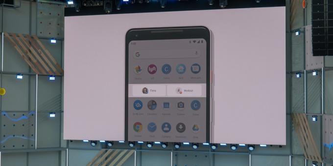 Android P. Actions des raccourcis d'application