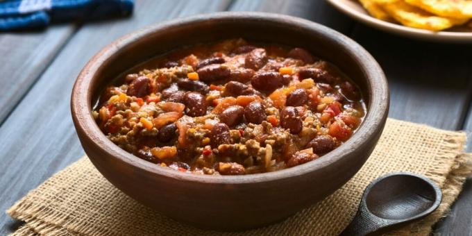 Chili con carne à la dinde