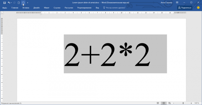 mot de commande, calculatrice