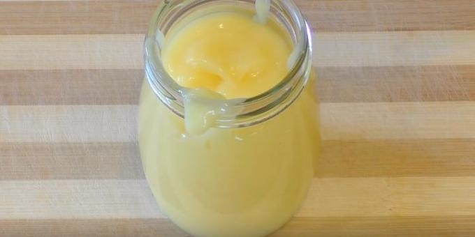 Recettes: crème de citron Crème anglaise sans lait