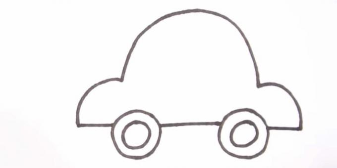 Comment dessiner une voiture: finir le corps
