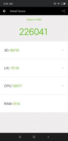 Mi examen Xiaomi 8: AnTuTu