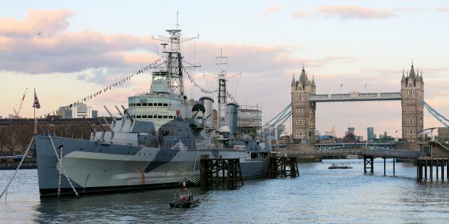 Activités Londres: le croiseur « Belfast »