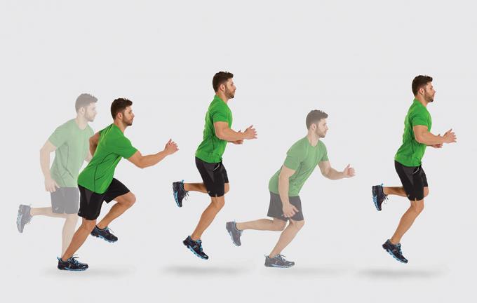 Comment courir vite: sauter sur une jambe