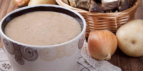 Recette: Soupe de crème aux champignons et pommes de terre