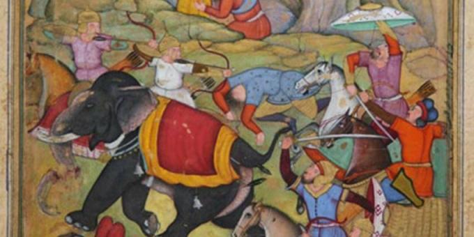 Tamerlan attaque l'armée du sultan de Delhi