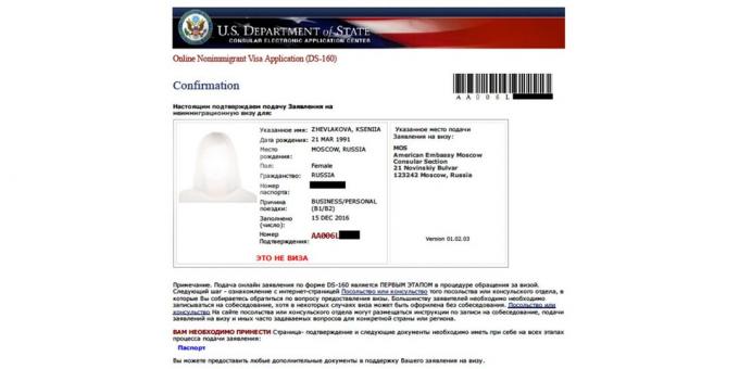 Visa aux États-Unis: Comment remplir une demande sur le formulaire DS-160