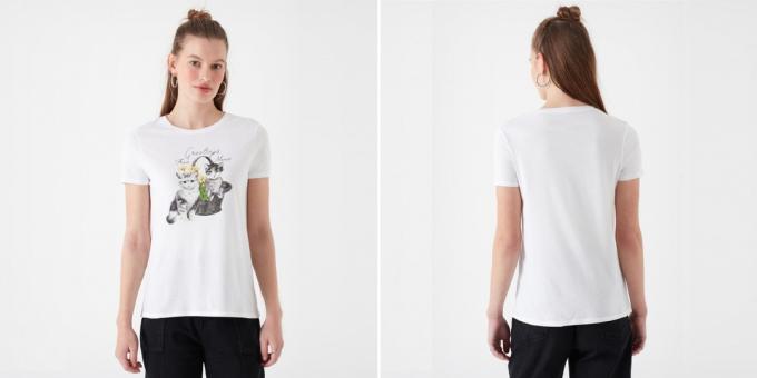 T-shirts imprimés: avec des chats