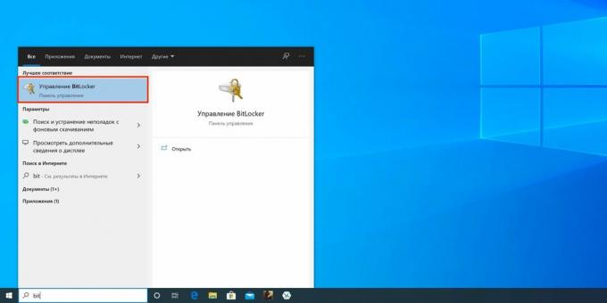 Comment définir un mot de passe sur une clé USB: recherchez BitLocker