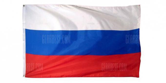 attributs sportifs: drapeau russe