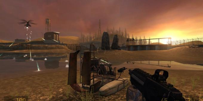 Shooter avec l'intrigue: Half-Life 2 (mise à feu au coucher du soleil)