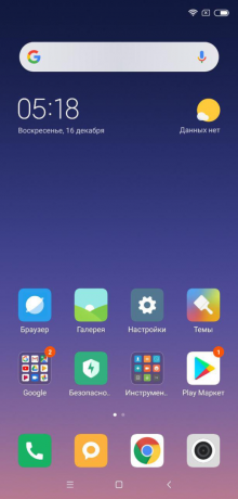 Mi Xiaomi 8 Pro: Icônes