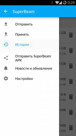 Comment transférer de gros fichiers avec SuperBeam pour Android