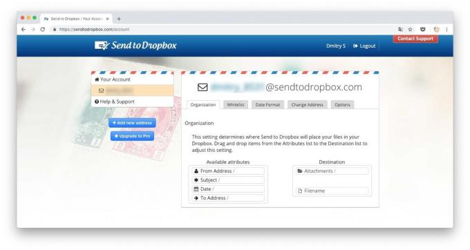 Façons de télécharger des fichiers sur Dropbox: envoyer des fichiers à Dropbox par email