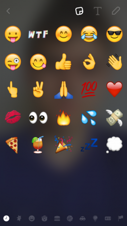 Ajout Emoji dans Snapchat