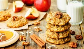 Biscuits à l'avoine avec pomme et farine de grains entiers