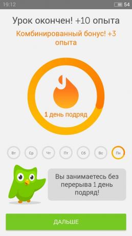 Duolingo: leçon faite
