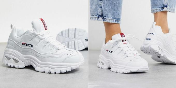 baskets blanches: Skechers Energy