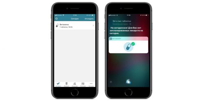 Les applications adaptées rapidement les commandes Siri dans iOS: 12 rappels au sujet de la prise du médicament