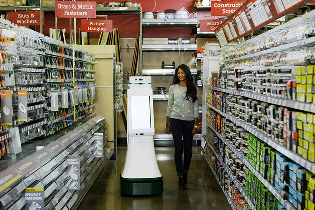 robot OSHbot de l'hypermarché de Lowe