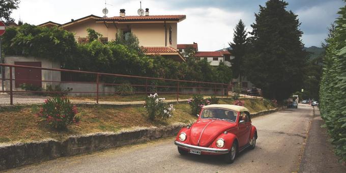 un voyage en Italie: voiture