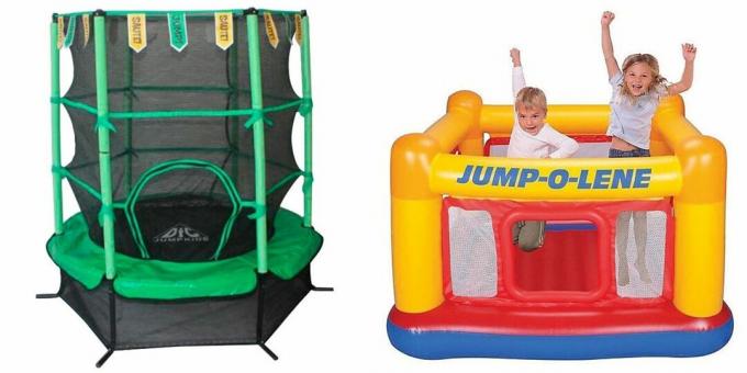Que donner à un garçon de 5 ans pour son anniversaire: trampoline