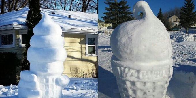 Les chiffres de la neige: la crème glacée