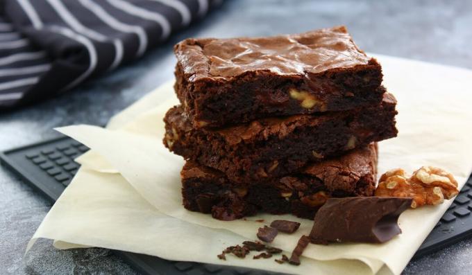 Brownie aux noix et chocolat