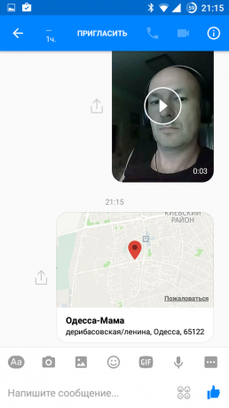 Facebook Messenger: emplacements