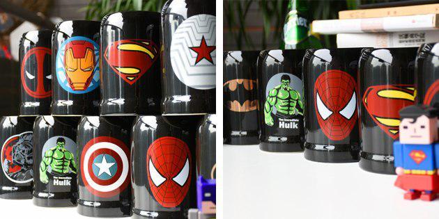 superhéros tasses