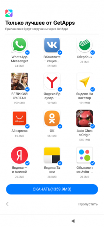 ensemble classique de services de Xiaomi
