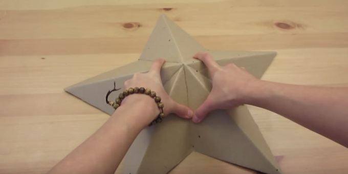 Comment faire une lampe: former une étoile 3D