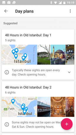 Google Voyages excursion d'une journée