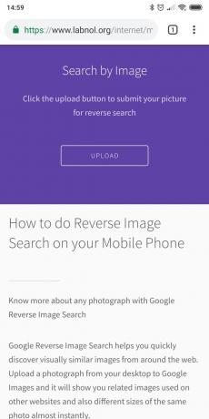Comment trouver une image similaire sur le smartphone avec Android ou iOS: Recherche par le service Recherche par image