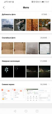 Xiaomi Cleaner Lite: recherche photos