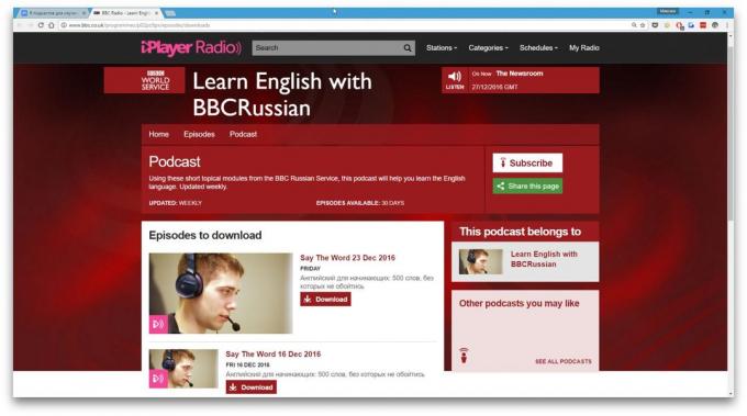 Podcasts pour apprendre l'anglais: Apprendre l'anglais avec BBCRussian