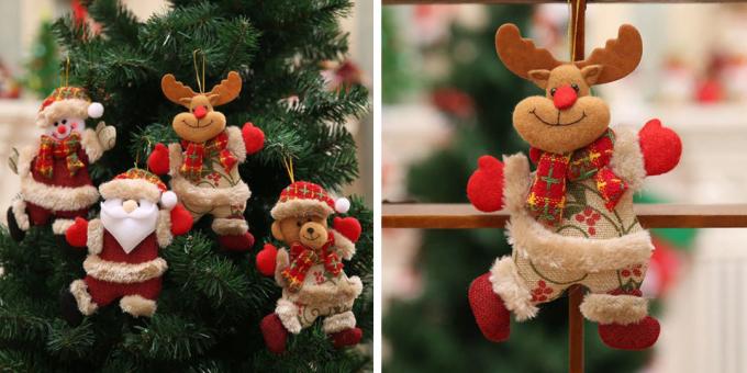 jouets de Noël avec AliExpress: chiffres sur l'arbre de Noël