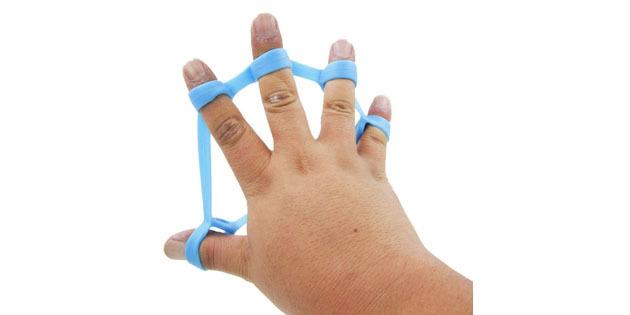 exercice élastique pour les doigts