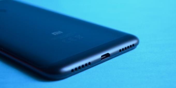 Vue d'ensemble Note 6 Xiaomi redmi Pro: borne inférieure