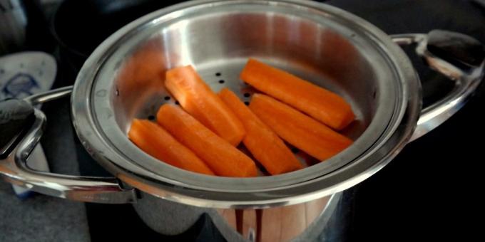 Comment et combien de faire cuire la carotte: Etuve