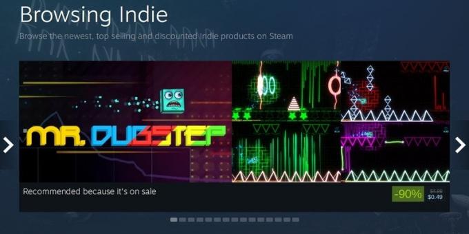Suivez les indie-jeux peuvent être sur Steam
