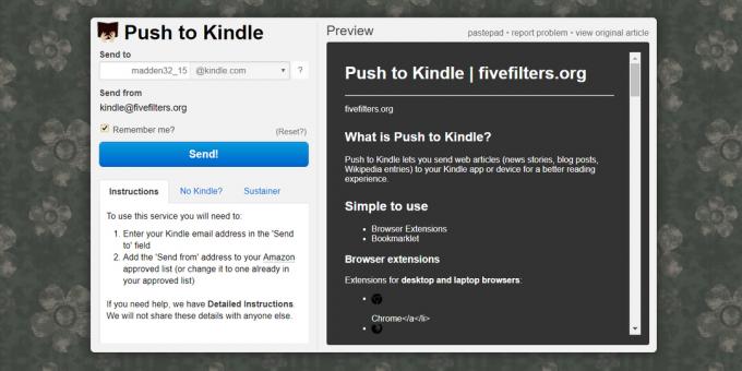 Lire sur le e-book Kindle peut être un Push to Kindle