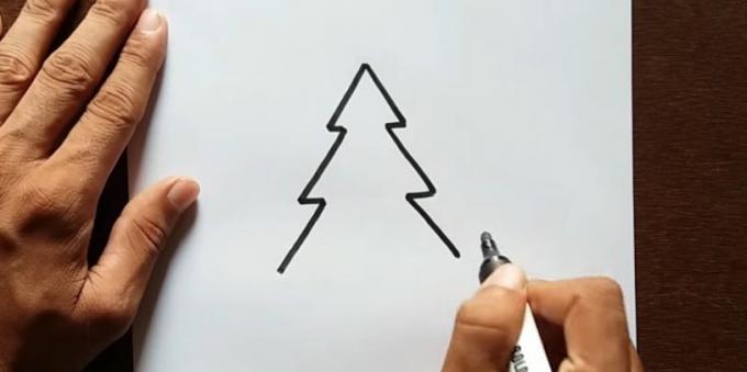 comment dessiner un arbre: ajouter un troisième niveau