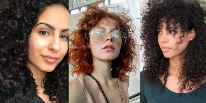 Les coupes de cheveux des femmes à la mode 2019: fines boucles texturé
