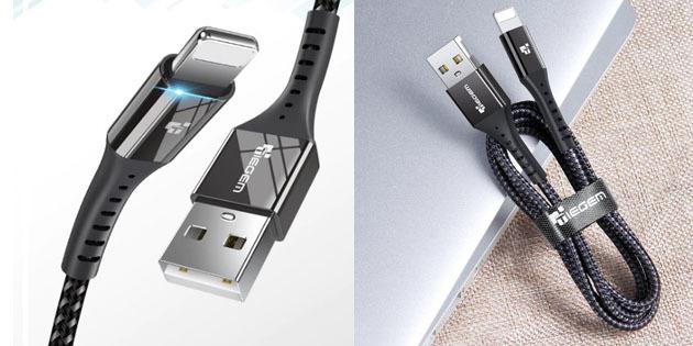 Câble de charge pour iOS: TIEGEM USB