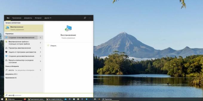 Point de restauration Windows 10