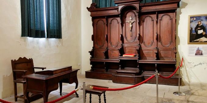 Inquisition au Moyen Âge: Tribunal au palais inquisitorial de Vittoriorosa, Malte