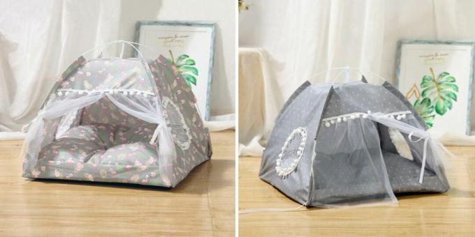 Maisons pour chats: sous la forme d'une tente