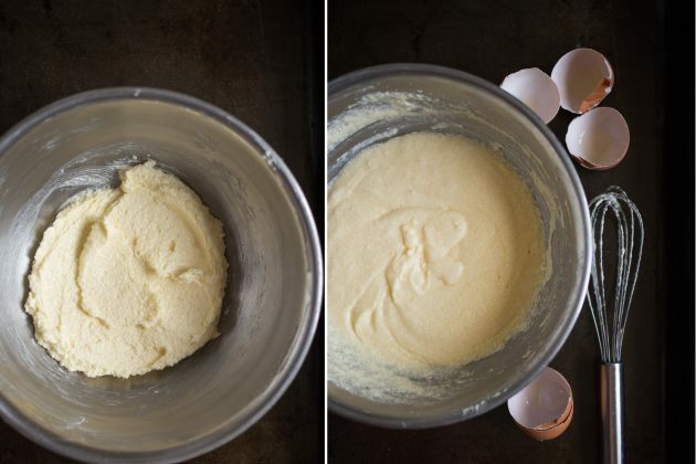 Muffins à la mandarine: pétrir la pâte