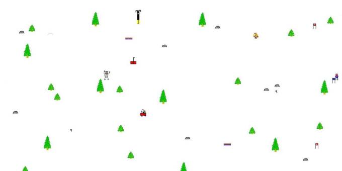 jeux classiques pour Android et iOS: SkiFree